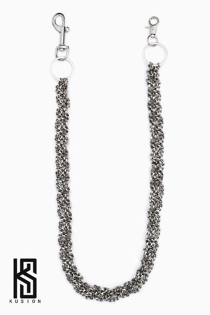 RAF Style Hip-Hop Metal Braided Unisex Waist Chain [ID:0352CH]