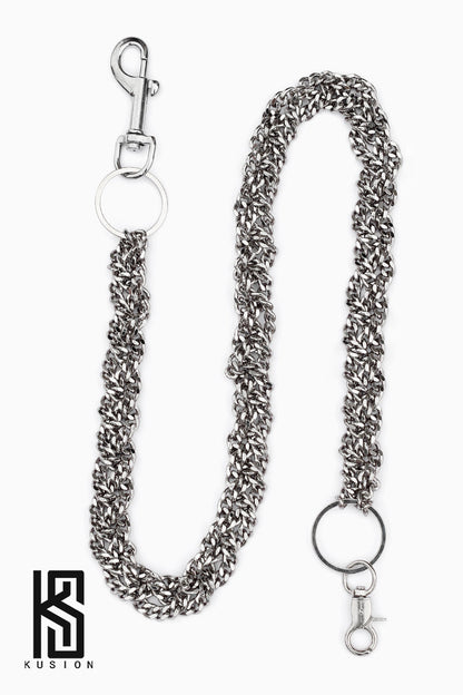 RAF Style Hip-Hop Metal Braided Unisex Waist Chain [ID:0352CH]