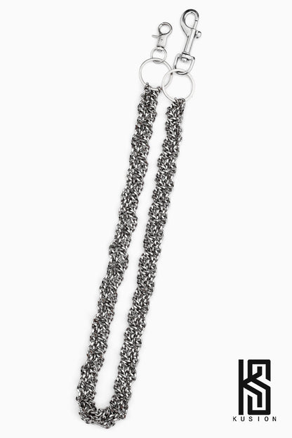 RAF Style Hip-Hop Metal Braided Unisex Waist Chain [ID:0352CH]