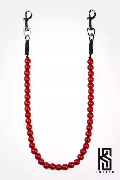 Handcrafted Solid Wood Beads Chain Necklace Chain [ID:0355CH]