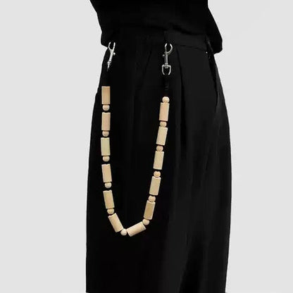 Handmade Wooden Minimalist Retro Outdoor Style Chain [ID:0356CH]