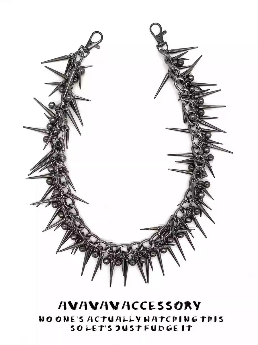 Vintage Punk Rivet Multi-Layer Hollow Waist Chain [ID:0357CH]