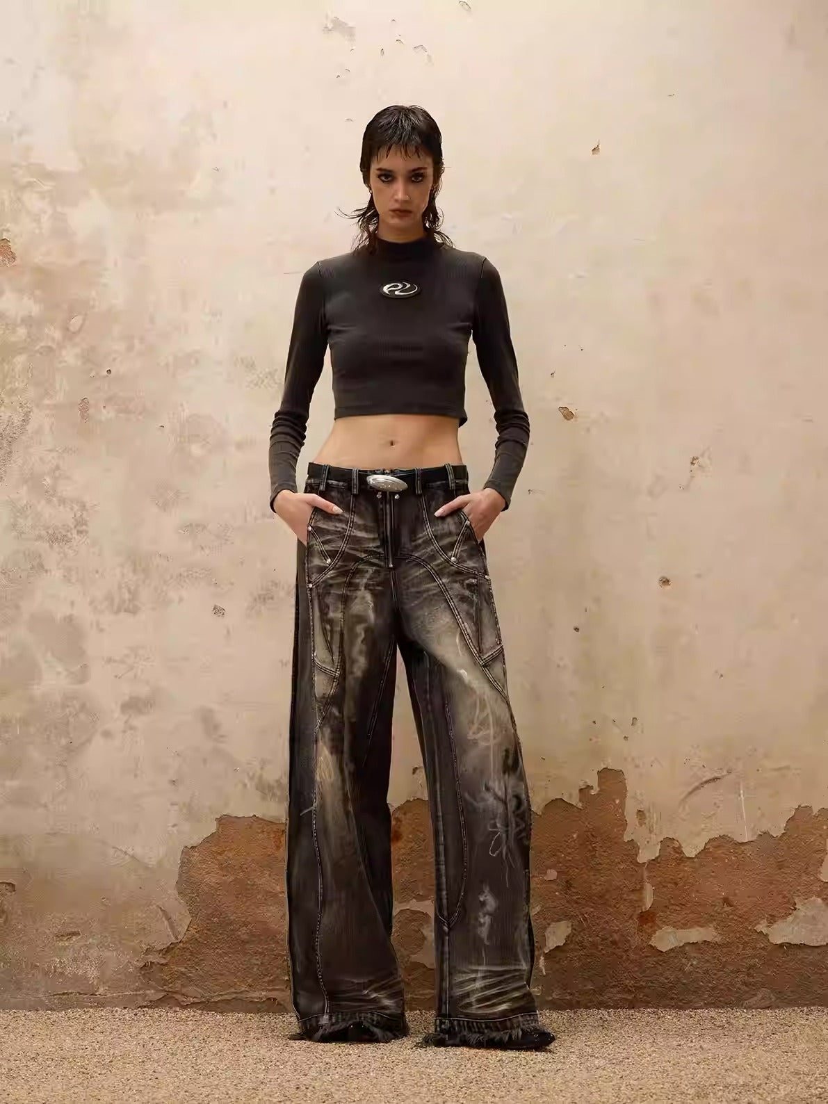 Personsoul Graffiti Contour Jeans [ID:0364PA]