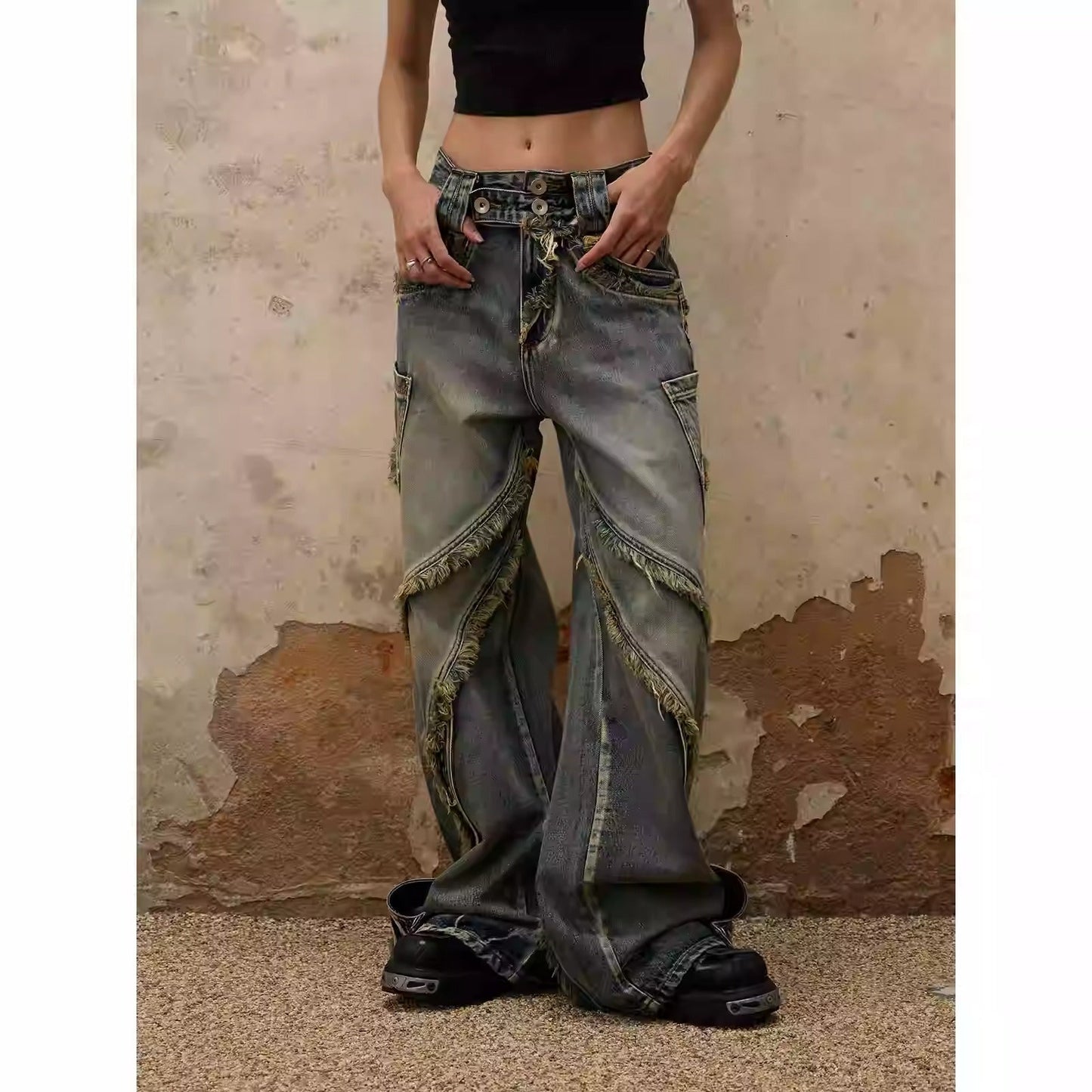 Personsoul Destructive Denim Jeans [ID:0366PA]