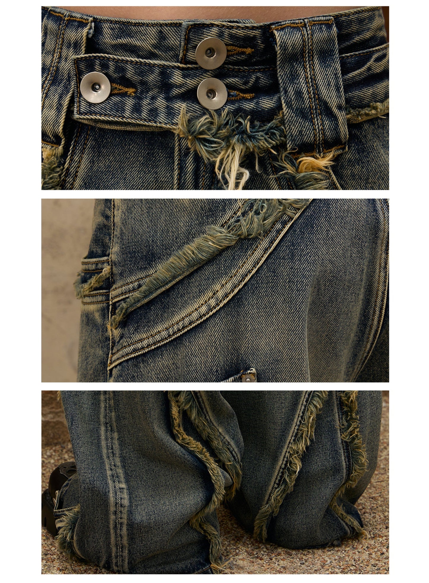 Personsoul Destructive Denim Jeans [ID:0366PA]