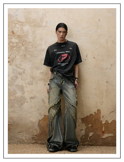 Personsoul Destructive Denim Jeans [ID:0366PA]