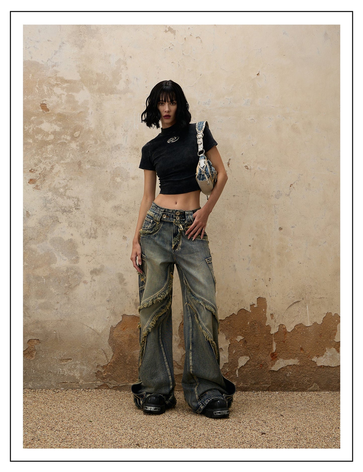 Personsoul Destructive Denim Jeans [ID:0366PA]