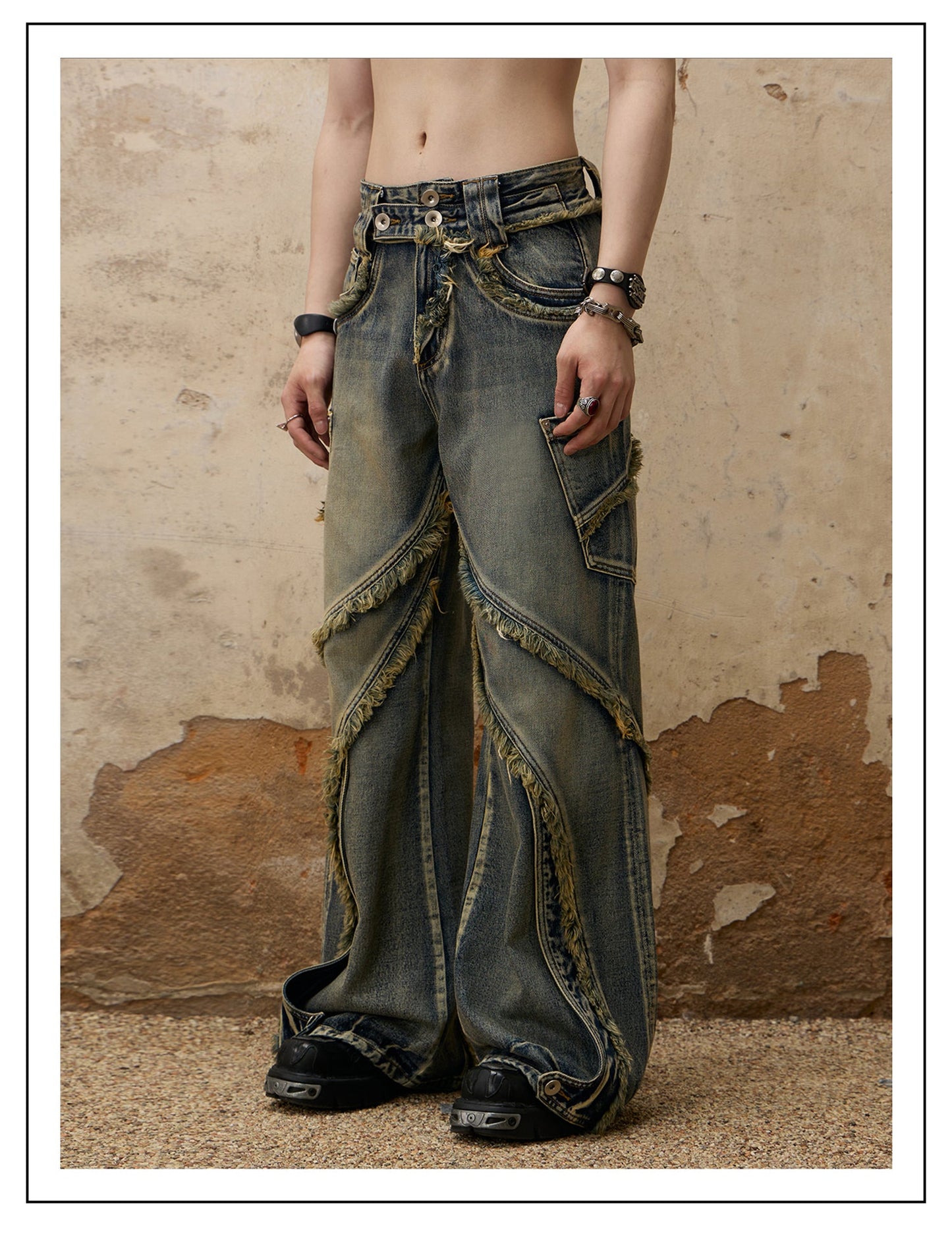 Personsoul Destructive Denim Jeans [ID:0366PA]