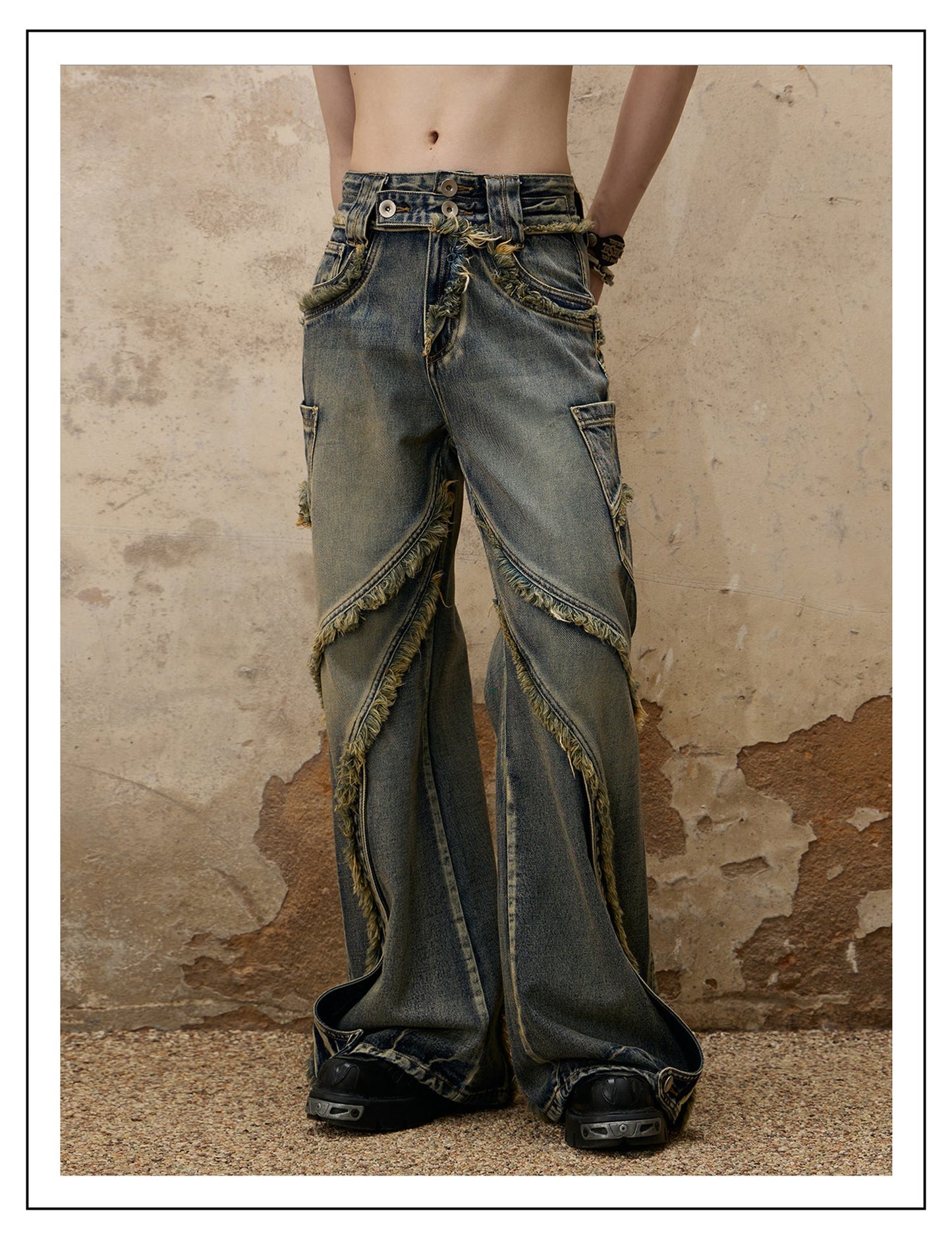 Personsoul Destructive Denim Jeans [ID:0366PA]