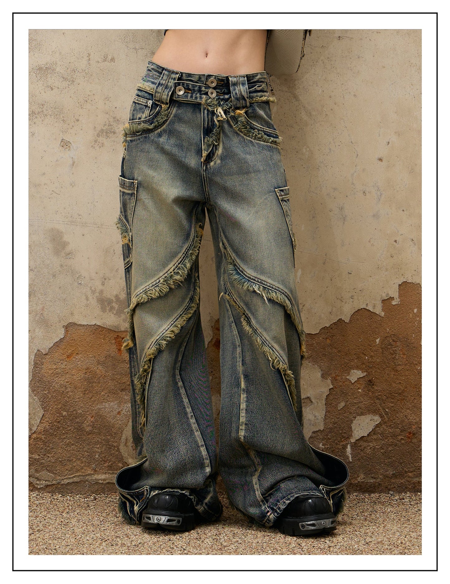 Personsoul Destructive Denim Jeans [ID:0366PA]