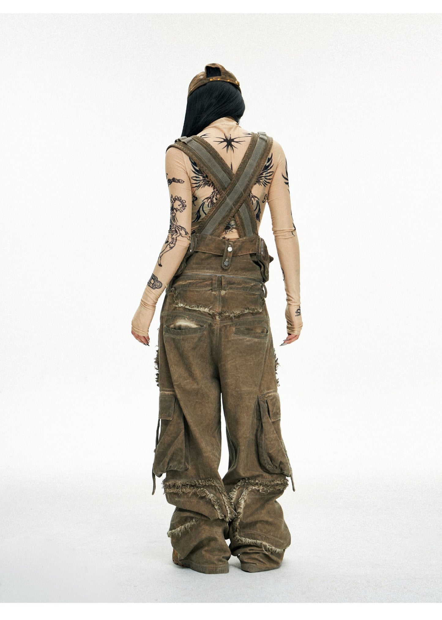 Personsoul Detachable Tactical Distressed Cargo Pants [ID:0382PA]