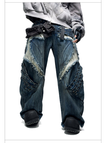 Personsoul Armor Structured Raw Edge Jeans [ID:0387PA]