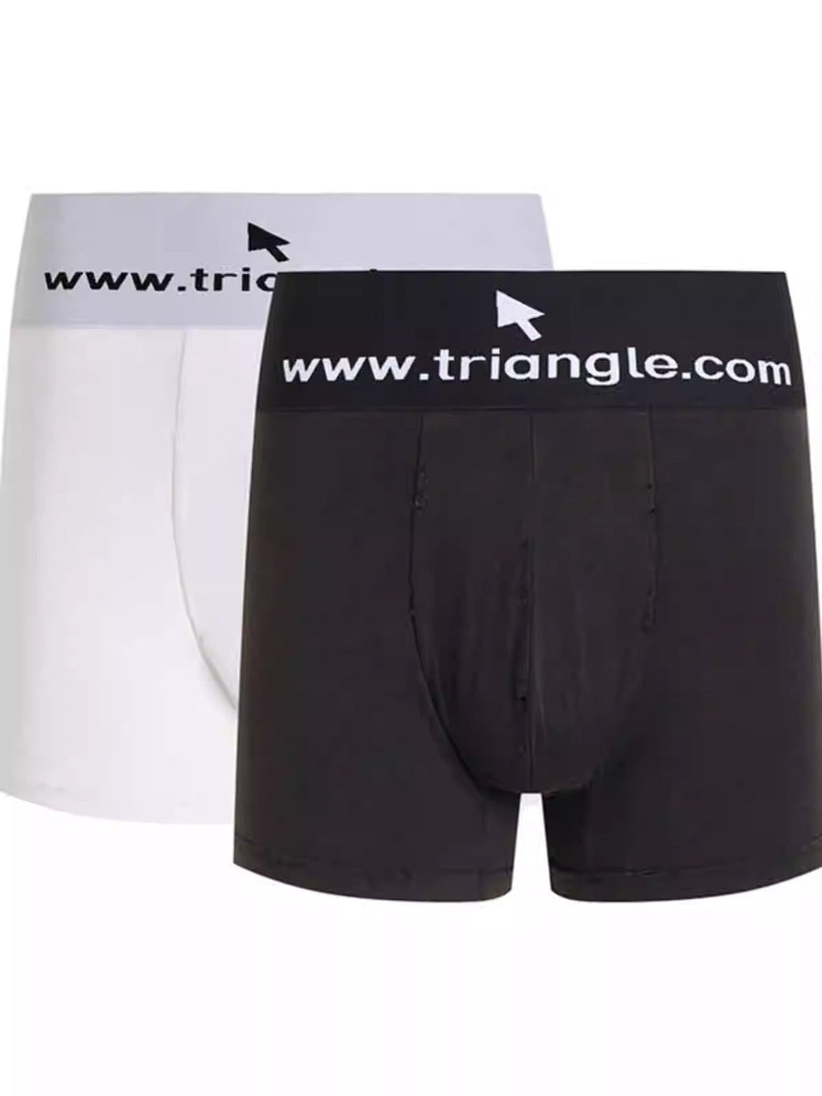 Mouse Logo Distressed High-Waisted Cotton Underwear [ID:0409OT]