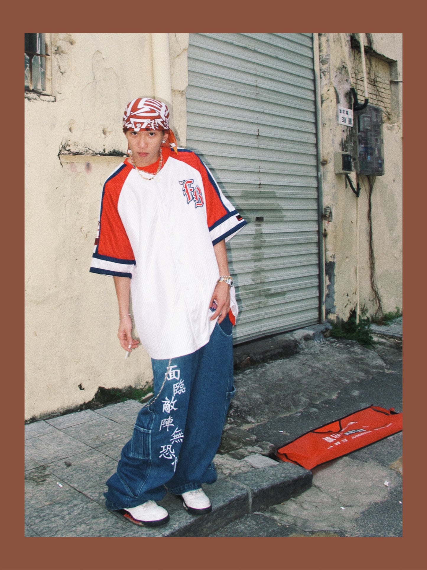 Loose Straight Oldschool B-boy Skate Denim Pants [ID:0477PA]