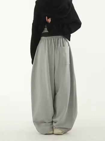 Double Pintuck Balloon Banding Cute Relax Pants [ID:0488PA]