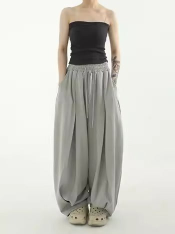 Double Pintuck Balloon Banding Cute Relax Pants [ID:0488PA]