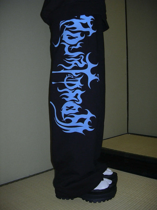 Graffiti Print Sporty Illustration MotifSweatpants [ID:0500PA]