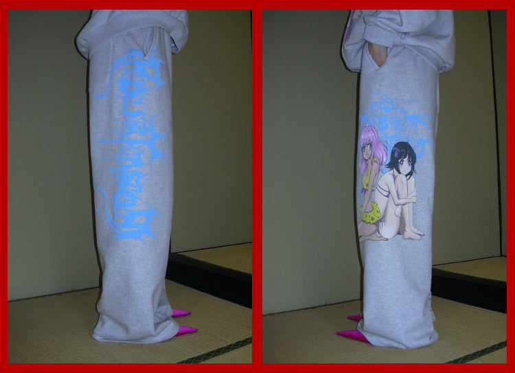 Graffiti Print Sporty Illustration MotifSweatpants [ID:0500PA]