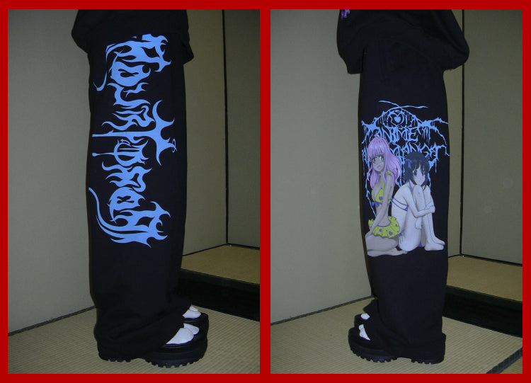 Graffiti Print Sporty Illustration MotifSweatpants [ID:0500PA]
