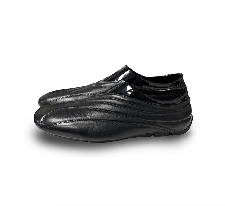 Luxury Streamlined Lightweight Calfskin Racing Sneaker [ID:0519SH]