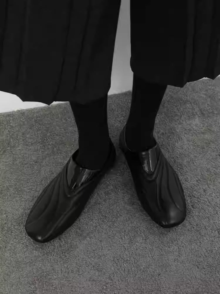 Luxury Streamlined Lightweight Calfskin Racing Sneaker [ID:0519SH]