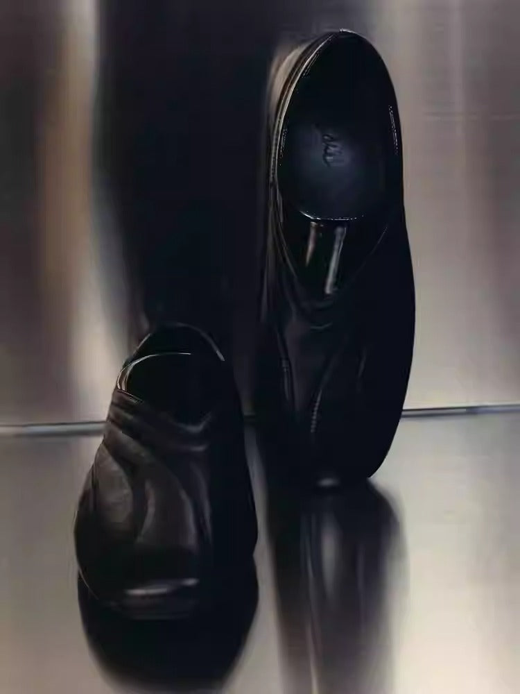 Luxury Streamlined Lightweight Calfskin Racing Sneaker [ID:0519SH]