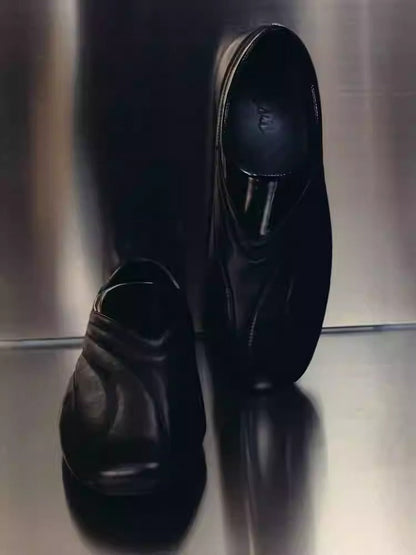 Luxury Streamlined Lightweight Calfskin Racing Sneaker [ID:0519SH]