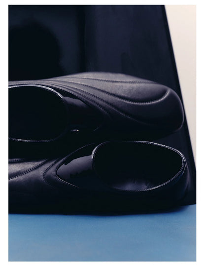 Luxury Streamlined Lightweight Calfskin Racing Sneaker [ID:0519SH]