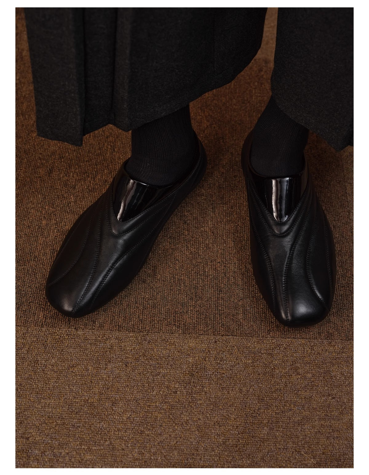 Luxury Streamlined Lightweight Calfskin Racing Sneaker [ID:0519SH]