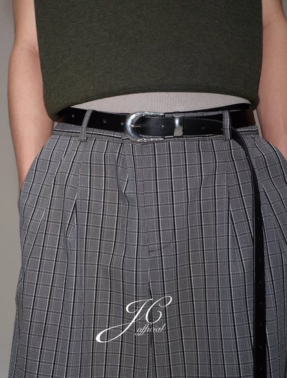 Extended Embossed Cowhide Silver Buckle Leather Belt [ID:0528BE]