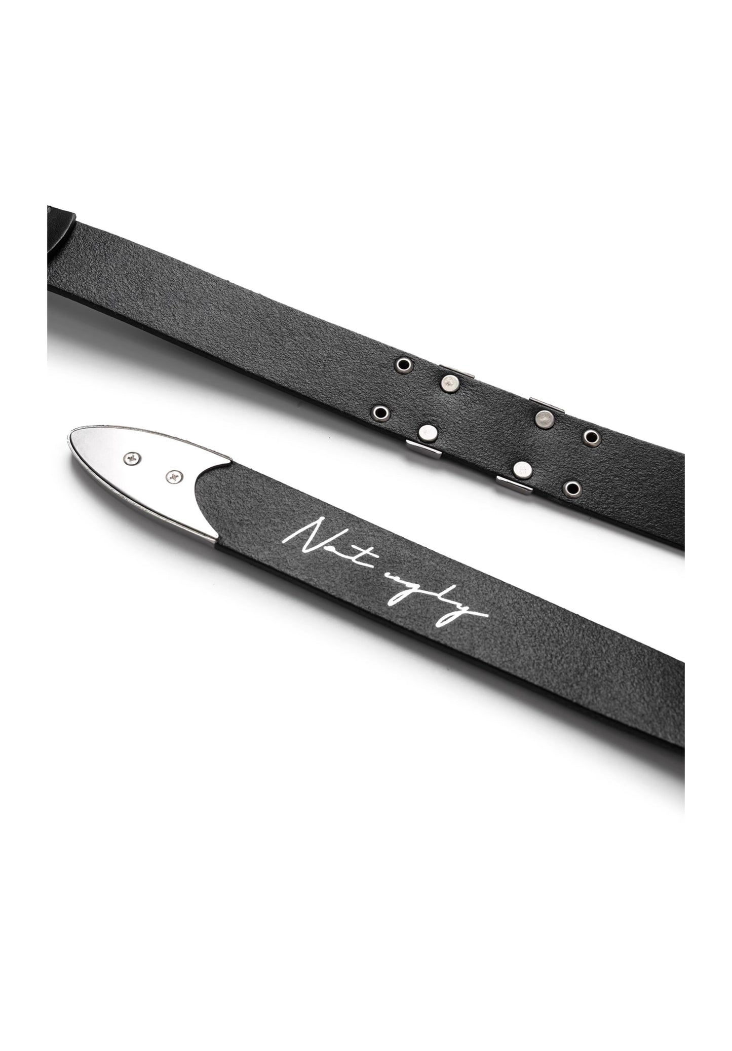 Matte Silver Irises and Foil Engraving Cowhide Belt [ID:0530BE]