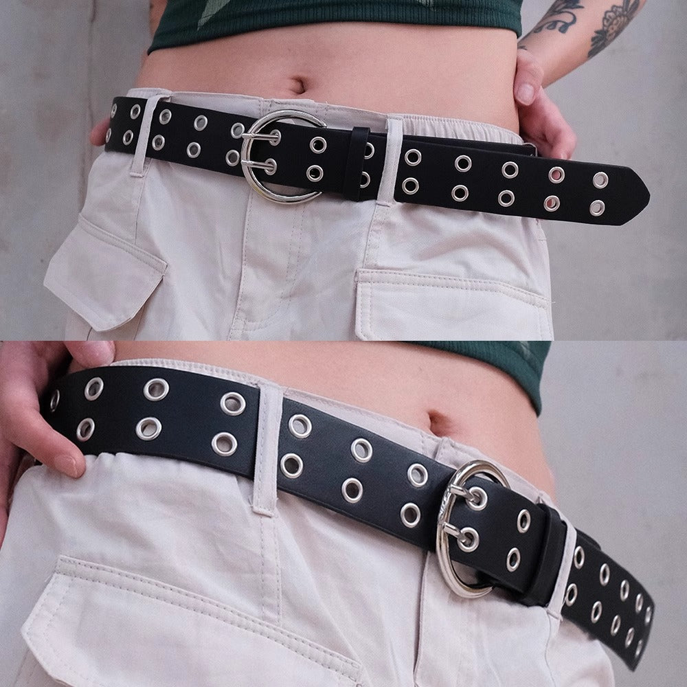 Vintage Street Punk Design Adjustable Metal Wide Belt [ID:0533BE]