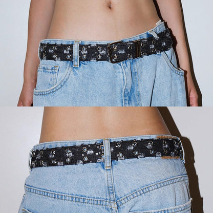 Vintage Street Punk Design Adjustable Metal Wide Belt [ID:0533BE]