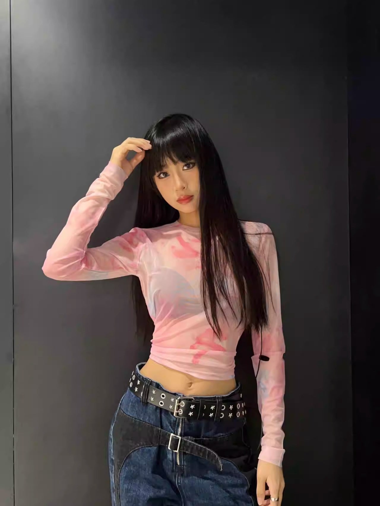 Vintage Street Punk Design Adjustable Metal Wide Belt [ID:0533BE]