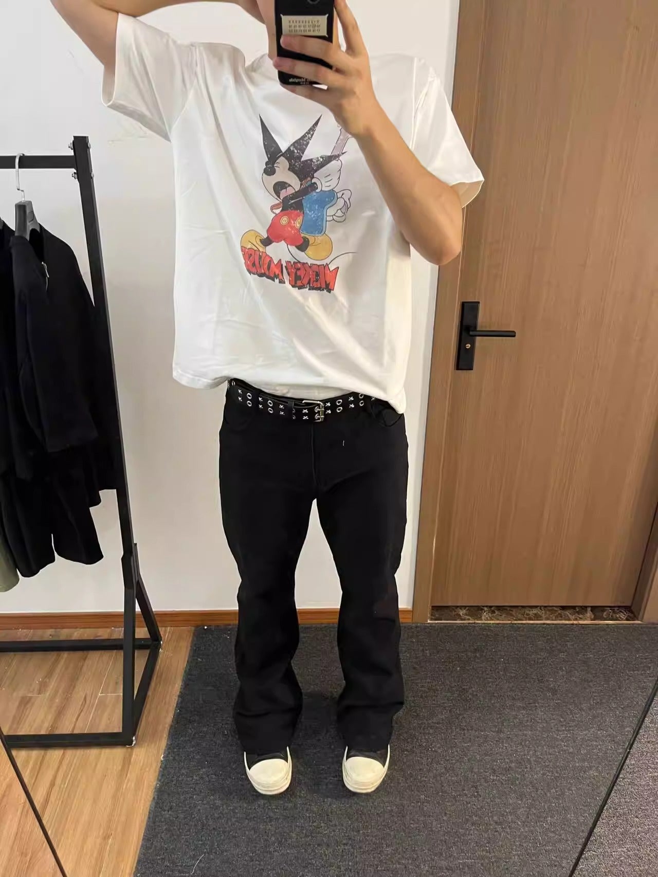 Vintage Street Punk Design Adjustable Metal Wide Belt [ID:0533BE]