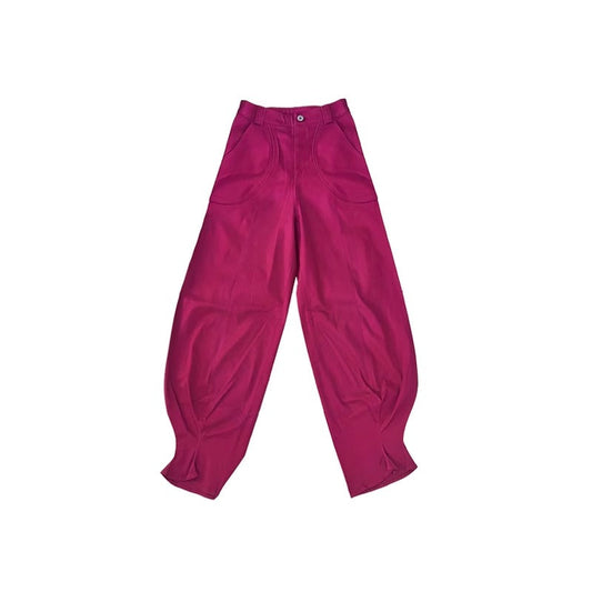 Vintage Dragon Fruit Banana Cut Flared Denim Pants [ID:0545PA]