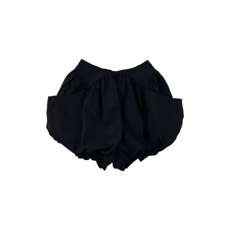 Balloon Bubble Skirt Pants High Waist Loose Shorts [ID:0546SK]