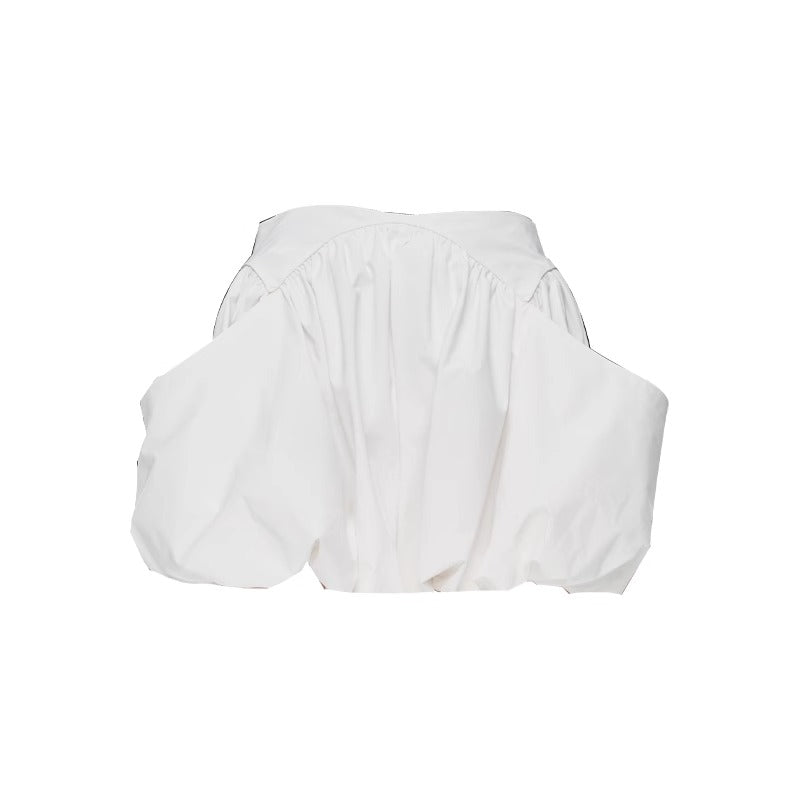 Balloon Bubble Skirt Pants High Waist Loose Shorts [ID:0546SK]