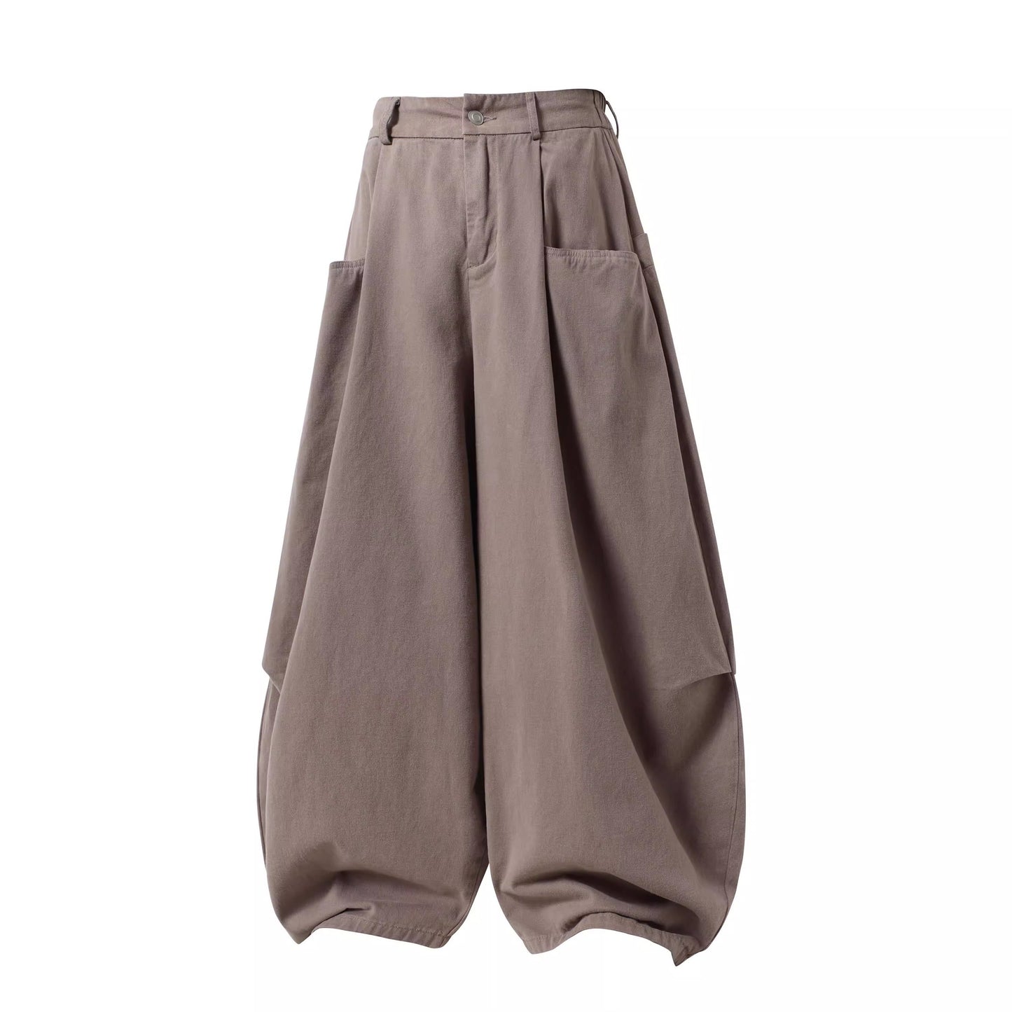 Summer Lightweight Solid Blade-Cut Wide-Leg Pants [ID:0548PA]