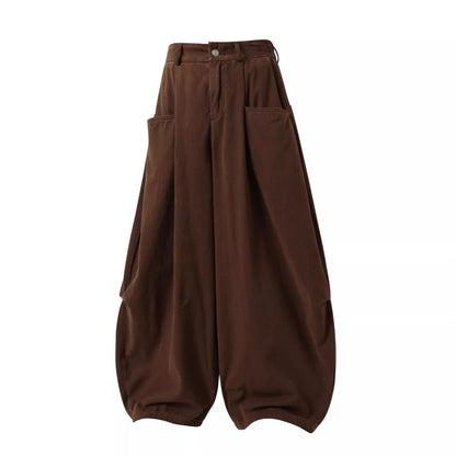 Summer Lightweight Solid Blade-Cut Wide-Leg Pants [ID:0548PA]
