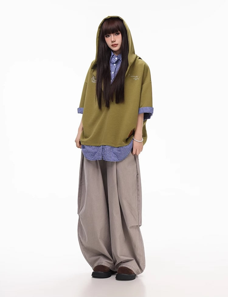 Summer Lightweight Solid Blade-Cut Wide-Leg Pants [ID:0548PA]