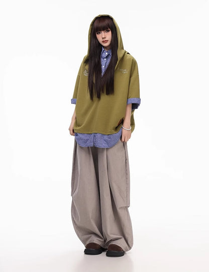Summer Lightweight Solid Blade-Cut Wide-Leg Pants [ID:0548PA]