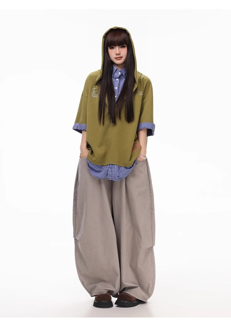 Summer Lightweight Solid Blade-Cut Wide-Leg Pants [ID:0548PA]