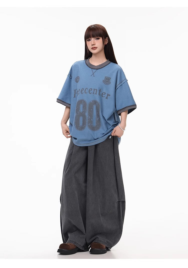 Summer Lightweight Solid Blade-Cut Wide-Leg Pants [ID:0548PA]