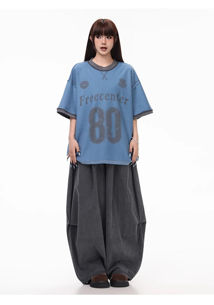 Summer Lightweight Solid Blade-Cut Wide-Leg Pants [ID:0548PA]