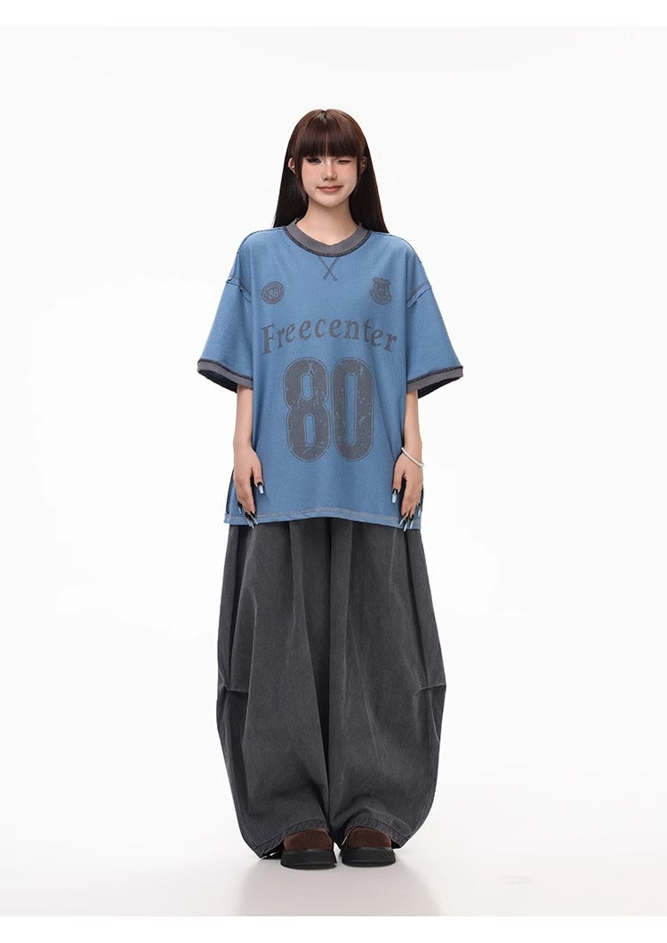 Summer Lightweight Solid Blade-Cut Wide-Leg Pants [ID:0548PA]