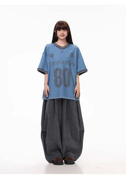 Summer Lightweight Solid Blade-Cut Wide-Leg Pants [ID:0548PA]