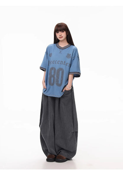 Summer Lightweight Solid Blade-Cut Wide-Leg Pants [ID:0548PA]