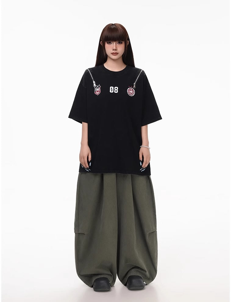 Summer Lightweight Solid Blade-Cut Wide-Leg Pants [ID:0548PA]