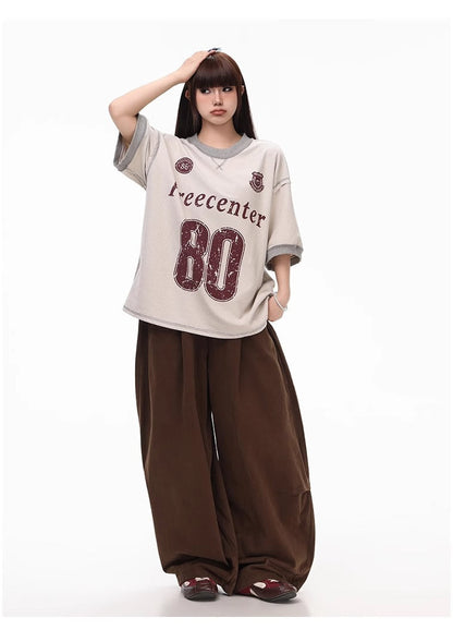 Summer Lightweight Solid Blade-Cut Wide-Leg Pants [ID:0548PA]